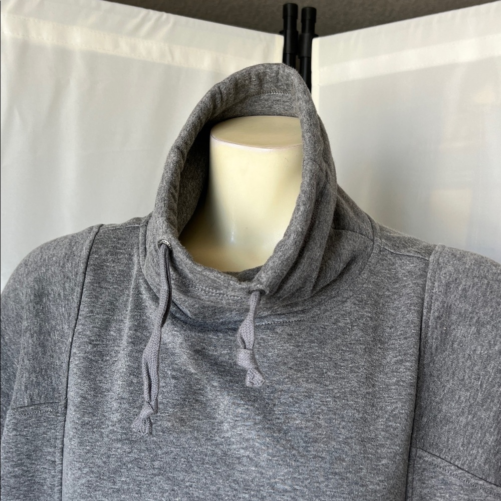 UGG Heather Gray Funnel Neck Poncho - Picture 3 of 9